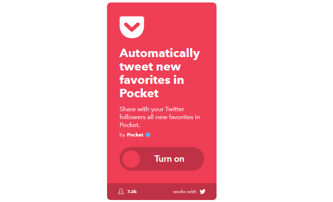 Svarbiausias IFTTT vadovas: naudokite galingiausią žiniatinklio įrankį, kaip „Pro 59IFTTT PocketToTwitter“