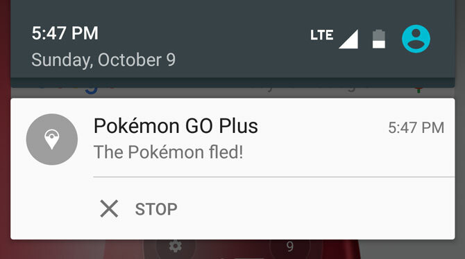 „Pokemon GO Plus“ pranešimai