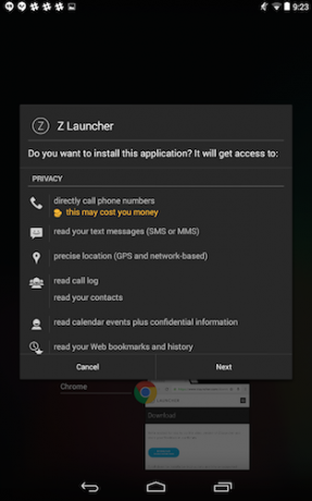 „zlauncher“ leidimai
