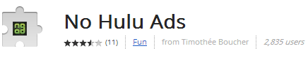 blokuoti „Hulu“ skelbimus