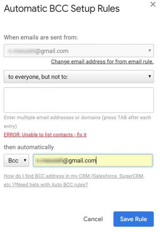 Kaip automatiškai nusistatyti CC arba BCC „Outlook“ ir „Gmail Gmail3“