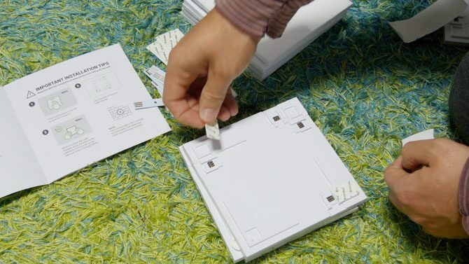 Nanolapių drobė: šauniausia. Šviesos. Kada nors. nanolapų drobės lipdukų klijavimas 670x377