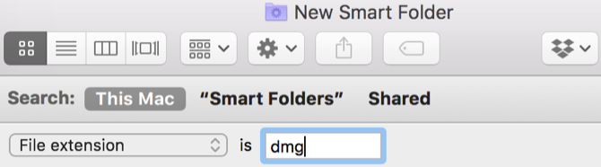 „Mac Smart Folder“ DMG failai