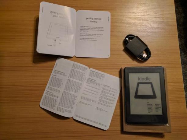 Kaip nustatyti ir naudoti „Kindle Paperwhite 01 Paperwhite“ dėžutės turinį