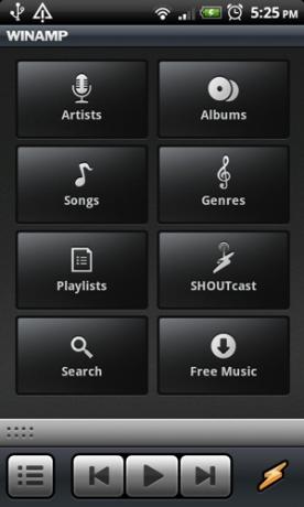 „Winamp“ išleido „Android Media Player 1.0“ [naujienos] pagrindinį puslapį