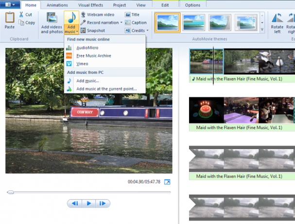 „Windows-Movie-Maker“ - failų importavimas