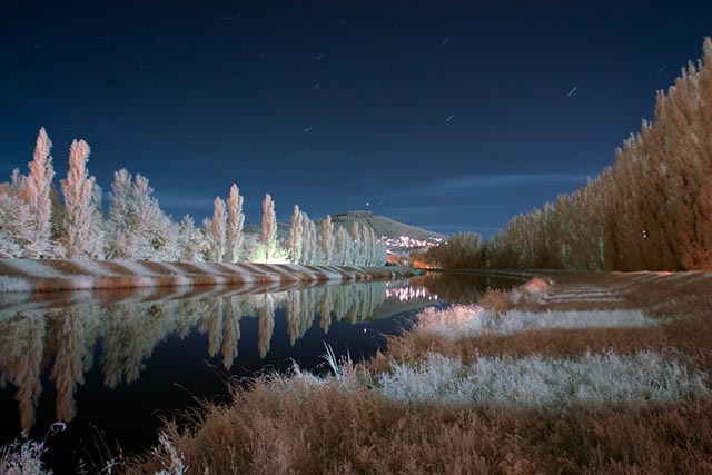 fotografuoti esant silpnam apšvietimui, infraraudonųjų spindulių kamera
