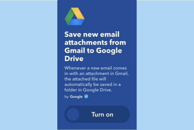 ifttt „gmail“ priedai prie „Google“ disko