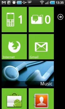 paverskite "Android" telefoną į "Windows 7" telefoną