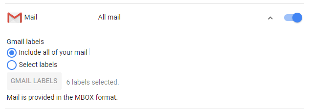 Pasirinkite konkrečias „Gmail“ etiketes