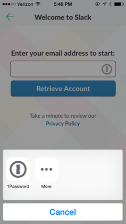 „Slack 1Password“ plėtinys