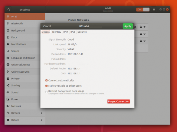 Išjunkite „Ubuntu“ automatinius „Wi-Fi“ ryšius