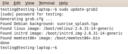 grub2 purslų vaizdas
