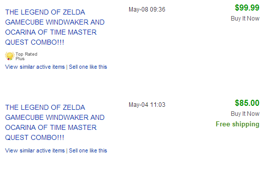 „Zelda Wind Waker“ ir „Ocarina Master Quest Combo _ eBay“