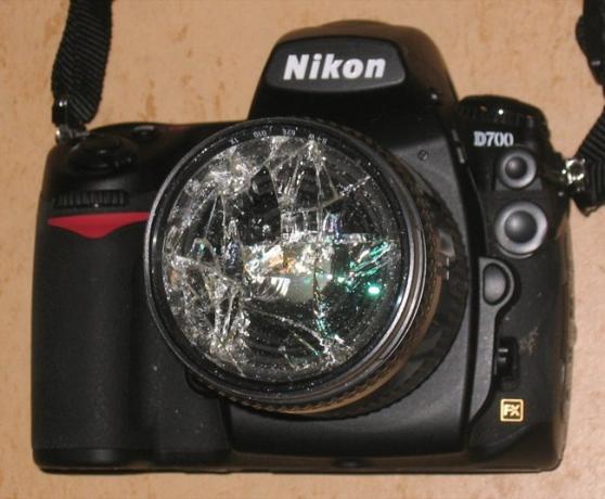 Nutrūkusi ultravioletinių filtrų fotografija