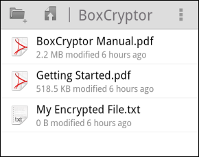 „boxcryptor“ failus „Android“