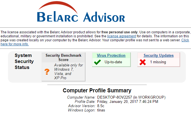 3 būdai, kaip atkurti serijos numerius Windows Belarc Advisor 670x400