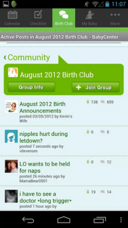 3 „Android“ programos, pilnos puikių tėvų patarimų, „My Baby BabyCenter“