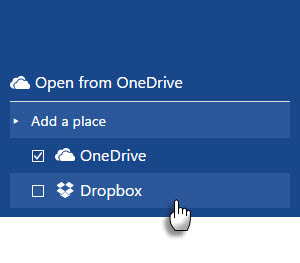 Išsaugokite „Office 2016“ failus „Dropbox“