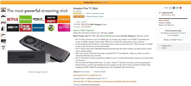 „Fire TV Stick Deal“