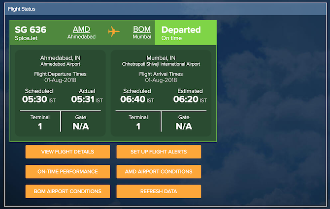 Ši naudinga svetainė vadinama „Flightstats“