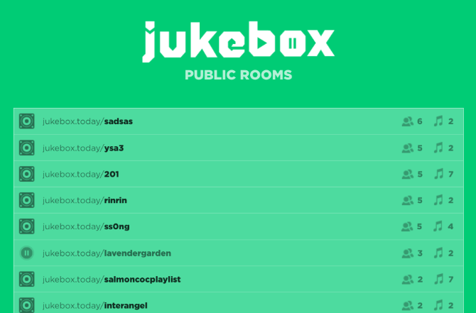 „Jukebox“. Šiandien yra lengviausia programa kurti „YouTube“ muzikos grojaraščius ir klausytis sinchroniškai su draugais