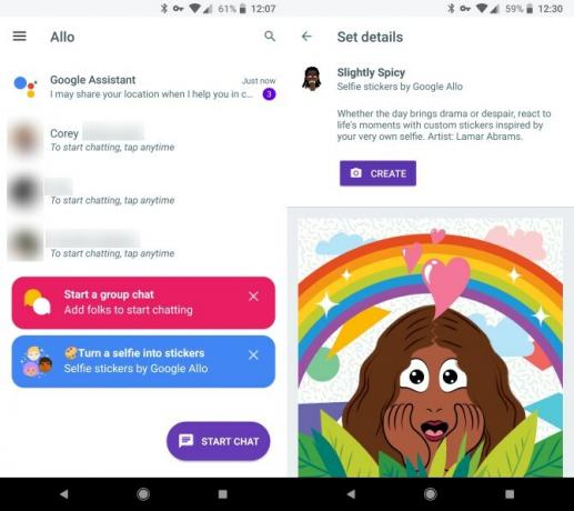 „Google Allo“ namai ir lipdukai