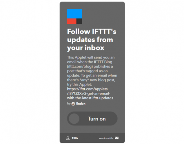 Galutinis IFTTT vadovas: naudokite galingiausią žiniatinklio įrankį, kaip „Pro 12IFTTT UpdatesToInbox“