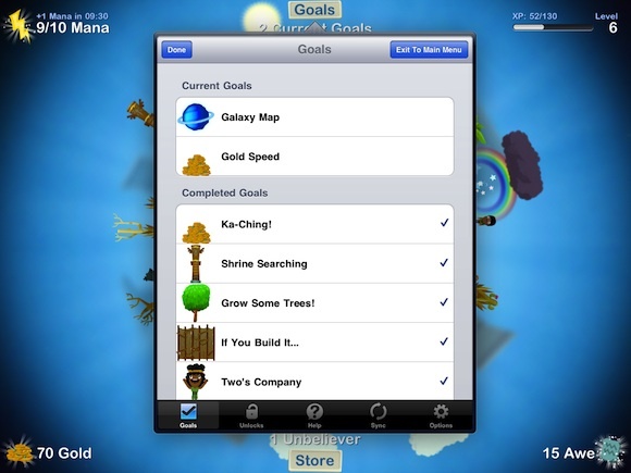 6 nemokami „iPad GodFinger“ tikslų modeliavimo žaidimai