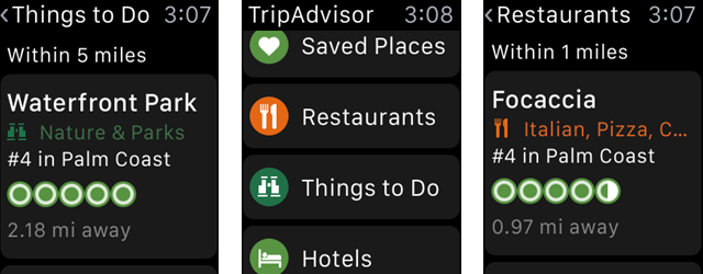 18 kelionių programų, skirtų Apple Watch Explorers TripAdvisorWatch