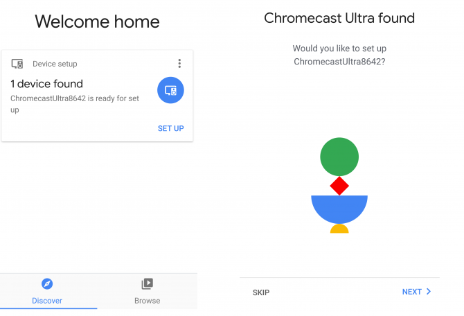 „chromecast-ultra-home“ ekrano kopija