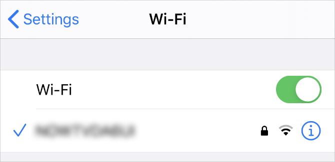 „Wi-Fi“ tinklo nustatymai „iPhone“