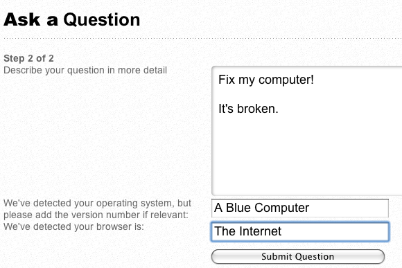 užduoti klausimus internetu