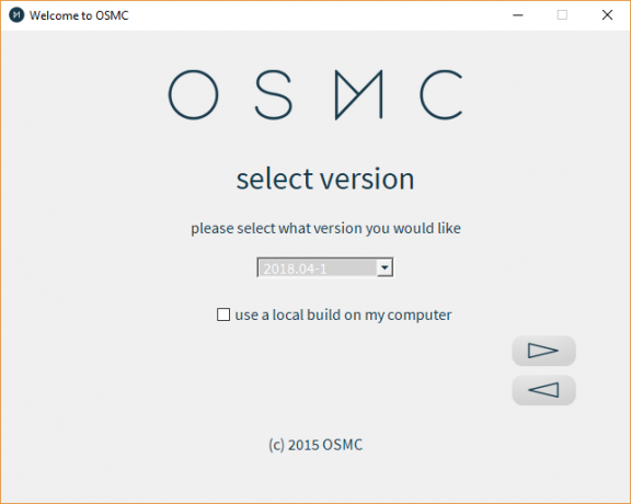 Įdiekite „Raspberry Pi 3“ OSMC