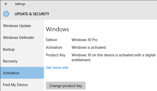 „Windows 10“ skaitmeninė teisė