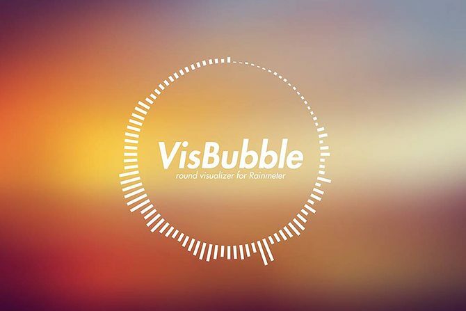 Geriausios „Rainmeter“ odos, skirtos minimalistiniam darbalaukiui - „Visbubble“