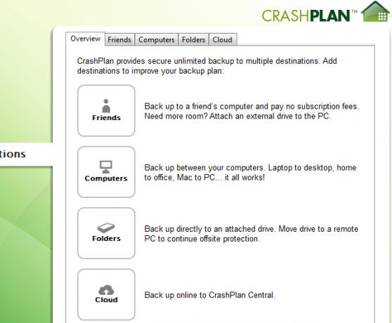 „11 CrashPlan“ - atsarginė kopija