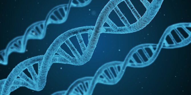 Dvigubos DNR spiralės iliustracija