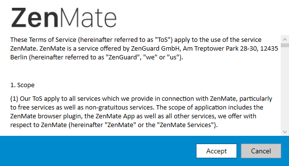 „ZenMate“ VPN peržiūra: Meditacija pagal jūsų privatumą „ZenMate“ apžvalgos sąrankos sąlygos
