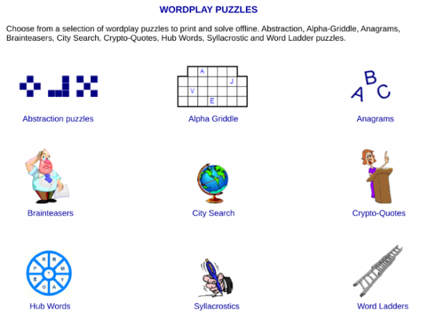 Raskite klasikinius galvosūkius ir mįsles, kuriuos galite nemokamai atsispausdinti „Puzzle Choice“