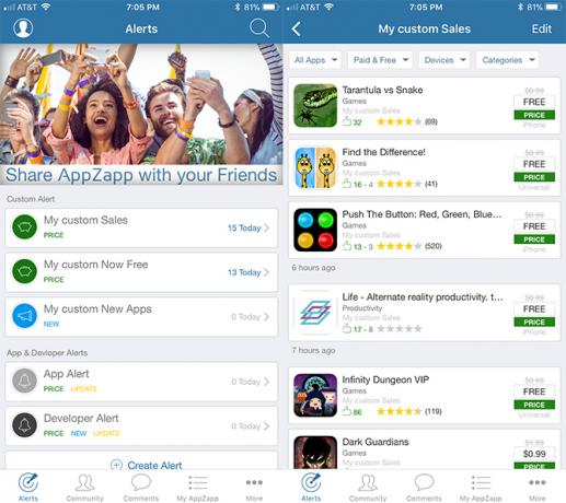 Kaip pamatyti, kada mokamos „iOS“ programos tampa nemokama „AppZapp“