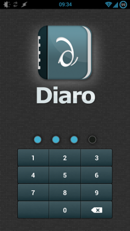 „Diaro“ programa „Android“